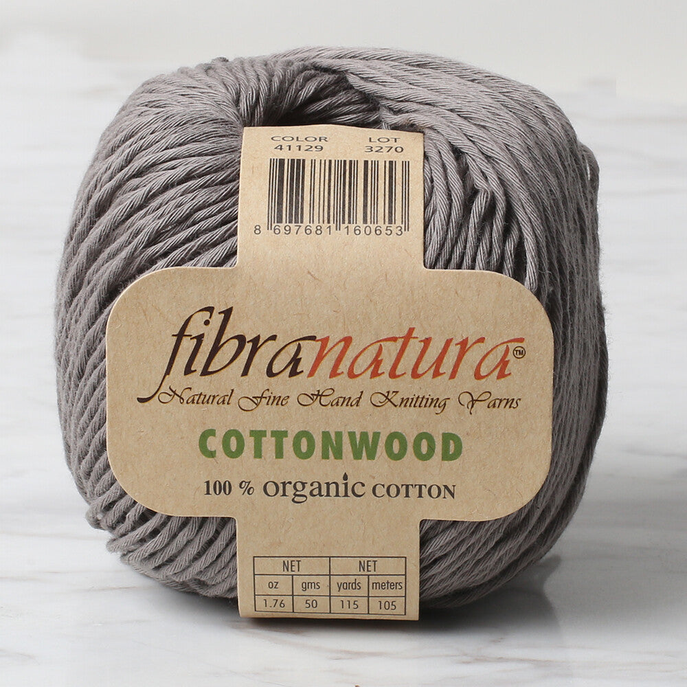 Fibra Natura Cottonwood Gri El Örgü İpi - 41129